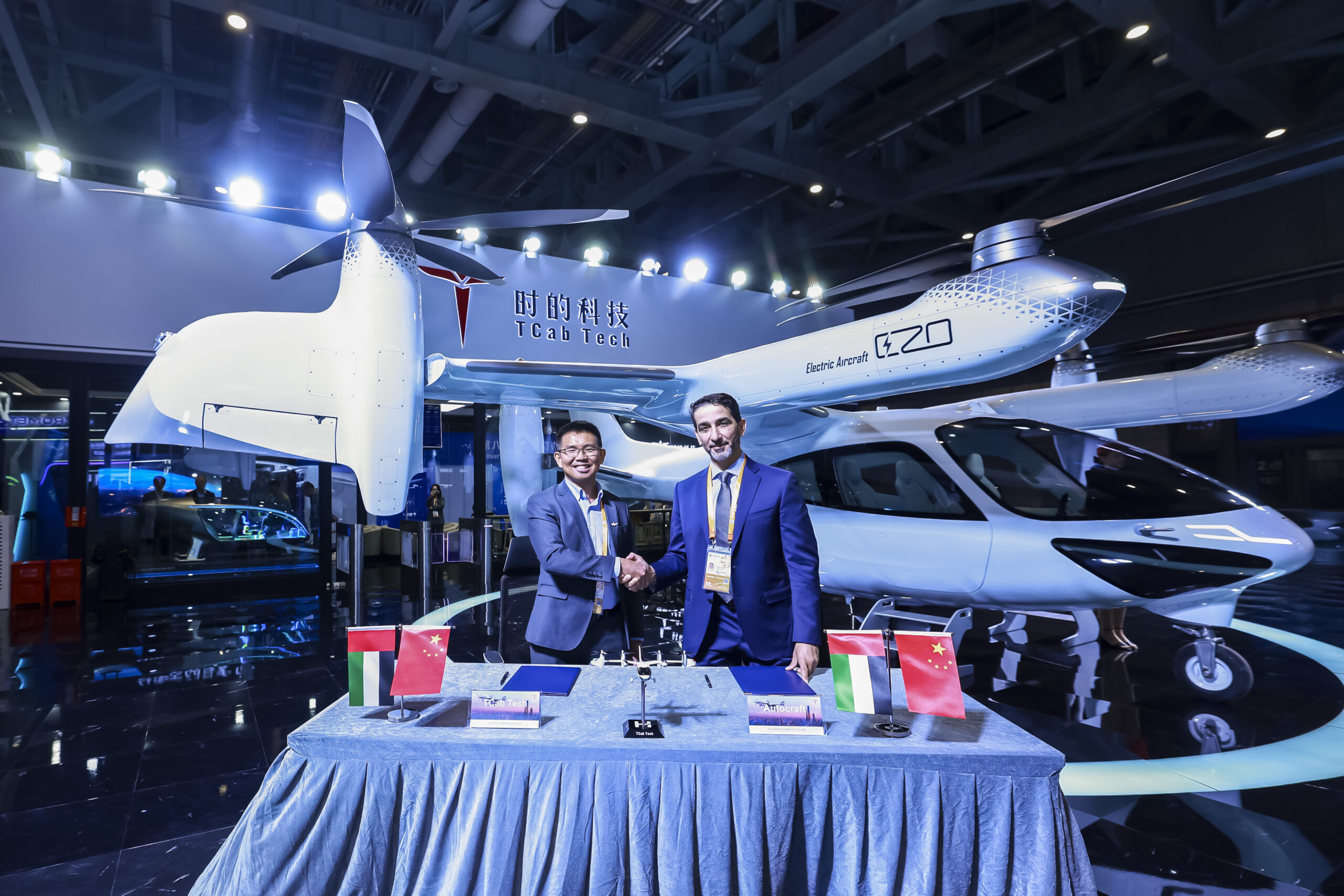 TCab Tech and Autocraft establish strategic partnership to expand the Middle East market with the E20 eVTOL